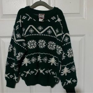 Vintage Plaid Moose Holiday Sweater